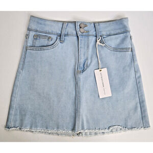 JustBlack Light Wash Denim Mini Skirt Women's Size Small - NWT